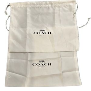 NEW COACH DUST BAG COVER STORAGE PROTECTIVE DRAWSTRING Tote TRAVEL 16” X 13”